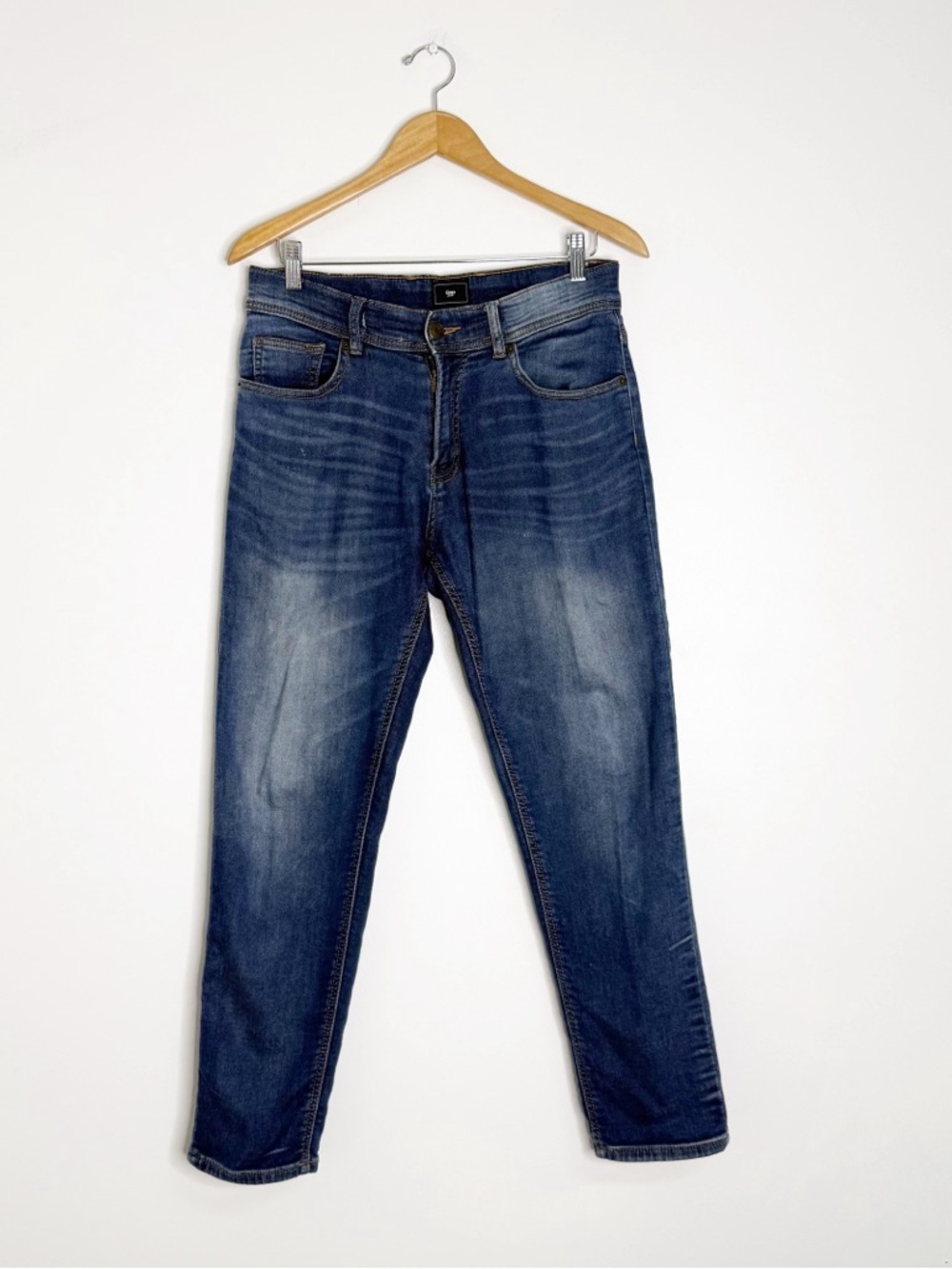 Gap Denim Knit Jogger Jeans Size Small Dark Wash Soft Stretch Comfort Sweatpant